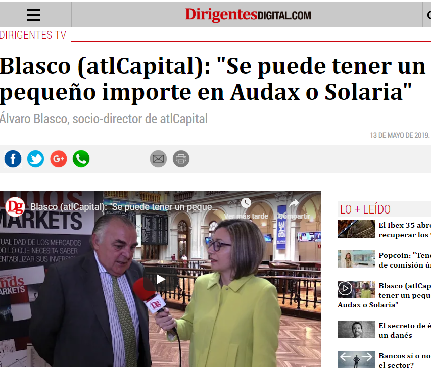 Entrevista a Álvaro Blasco en Dirigentes TV